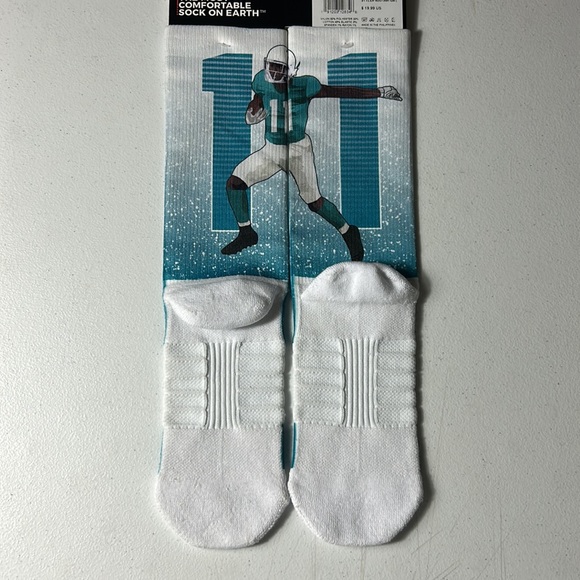 NFL Miami Dolphins Devante Parker Socks- M/L - Picture 6 of 8